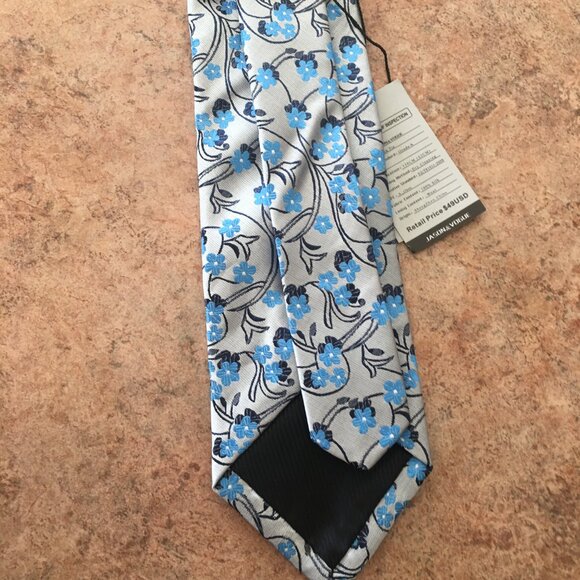 NWT Jason & Vogue silk floral tie - Picture 8 of 16